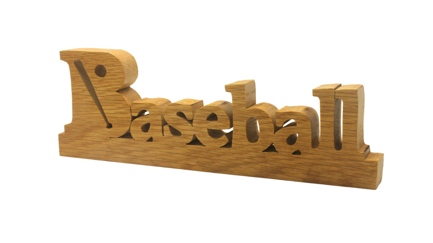 Baseball desk sign for a player, coach, or just plain fan