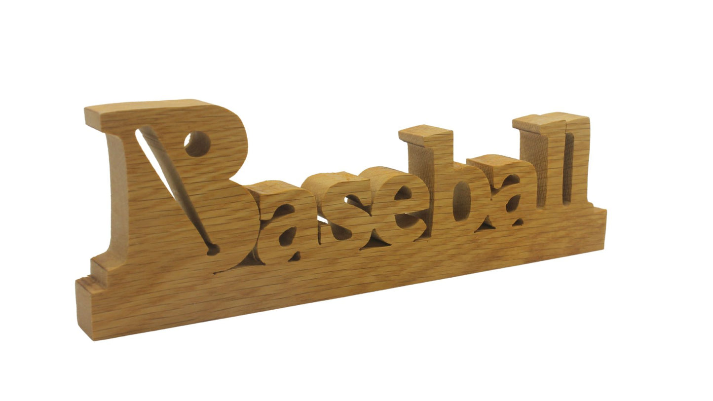 Baseball desk sign for a player, coach, or just plain fan