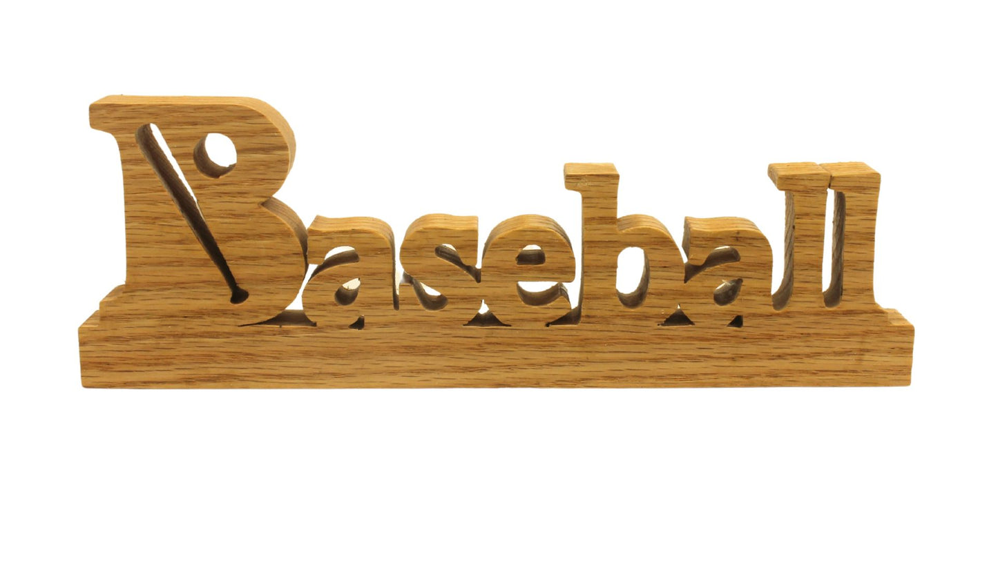 Baseball desk sign for a player, coach, or just plain fan