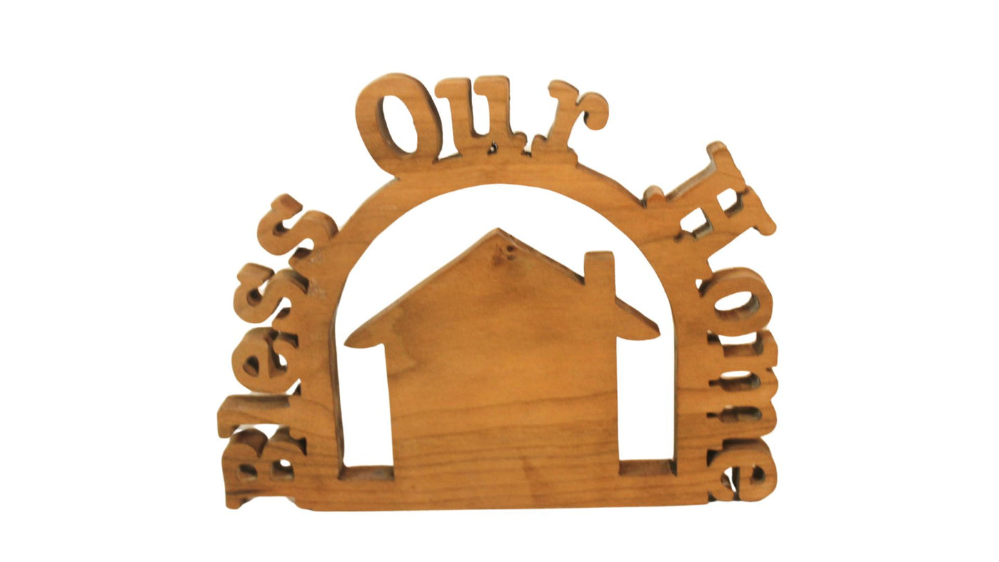 Bless Our Home handcrafted wall hanging