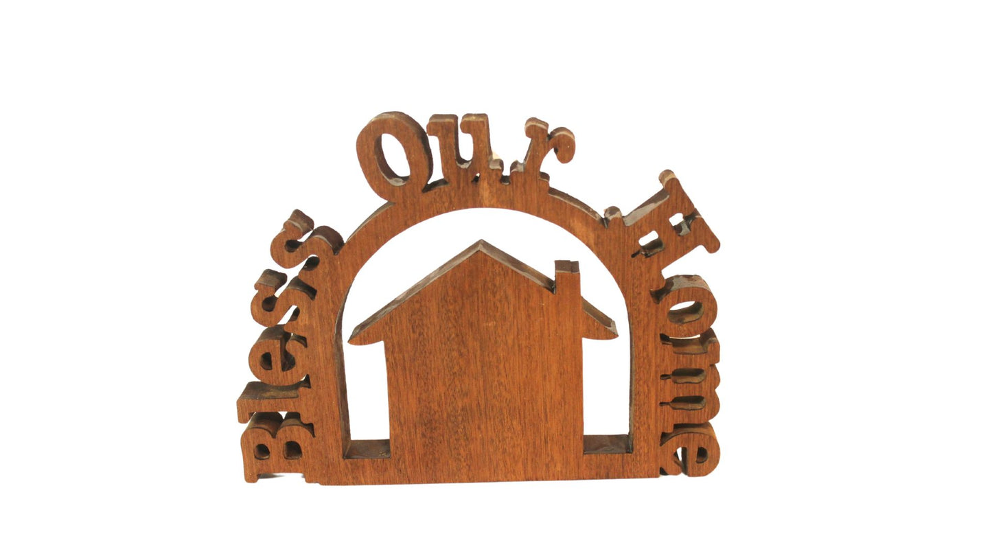 Bless Our Home handcrafted wall hanging