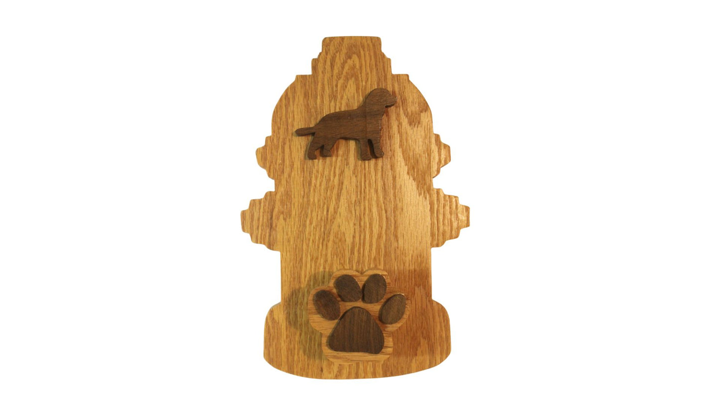 Fire hydrant dog leash holder with a paw shape added is sure to generate comments. Why settle for something boring?
