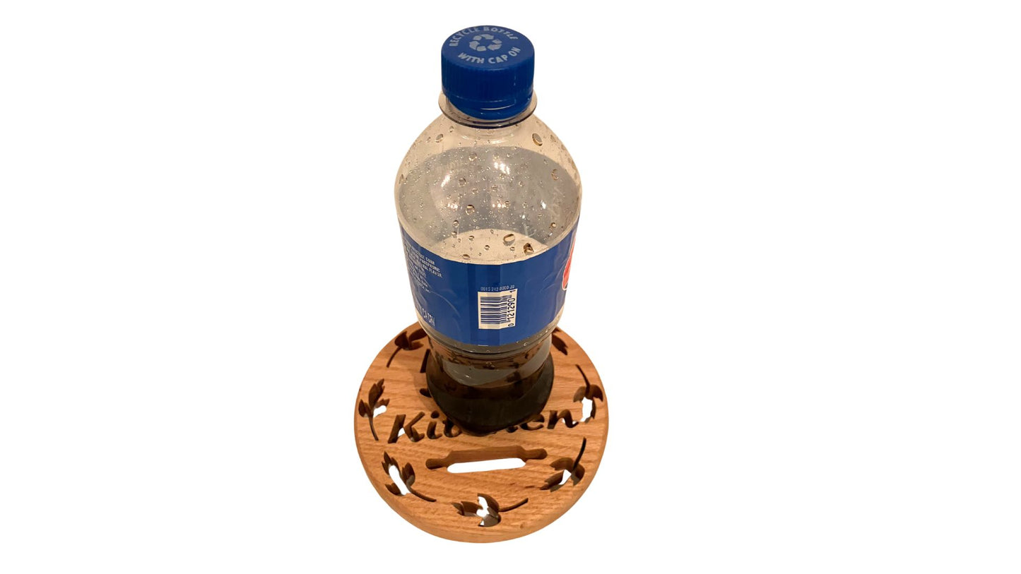 Bless this kitchen, handcrafted wood trivet from solid oak
