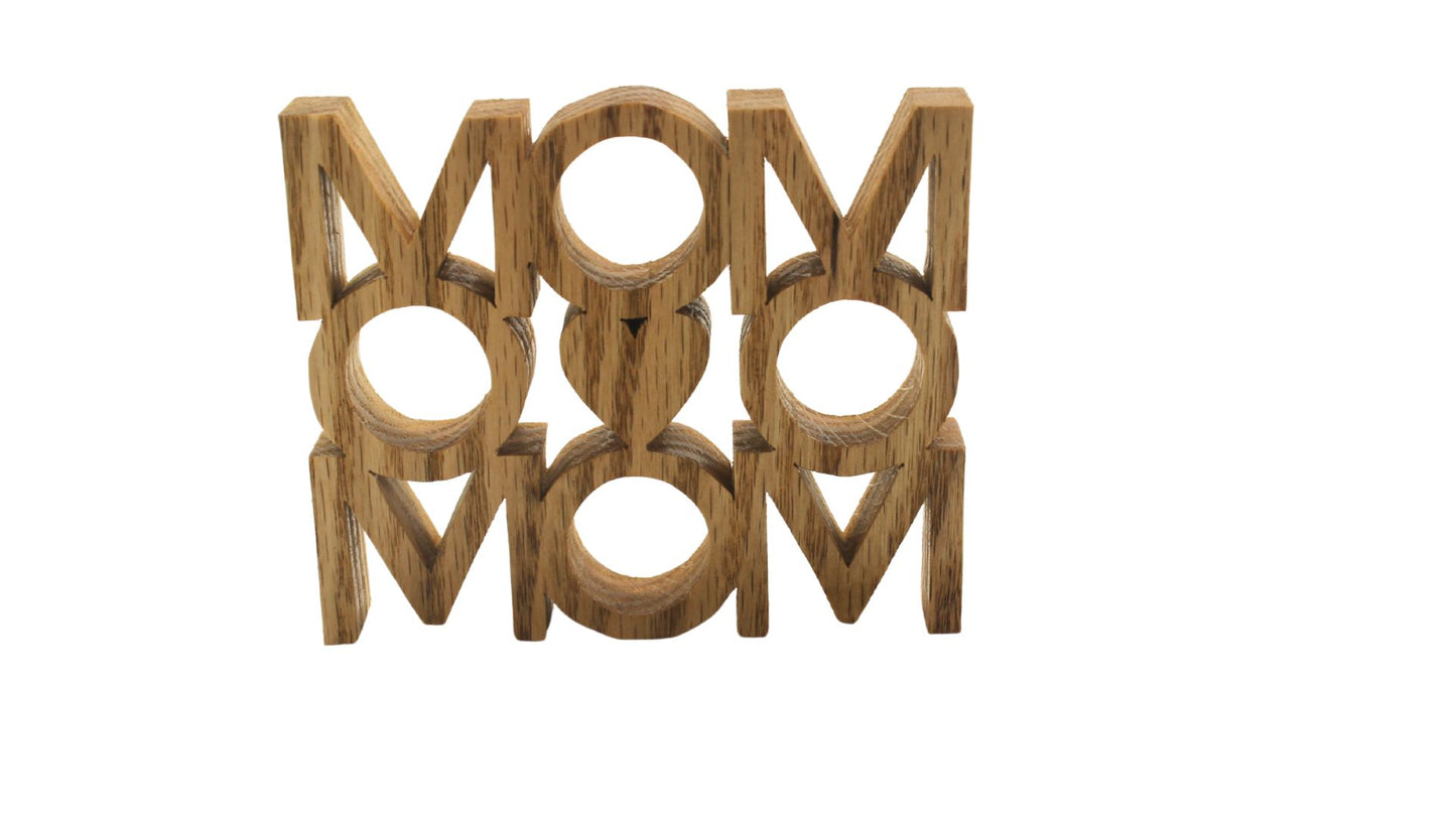 MOM square - MOM spelled across, down, and diagonally like a 3D crossword puzzle