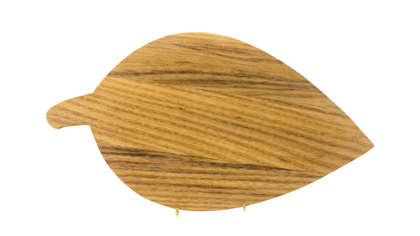 Candy or snack serving dish shaped like a long leaf