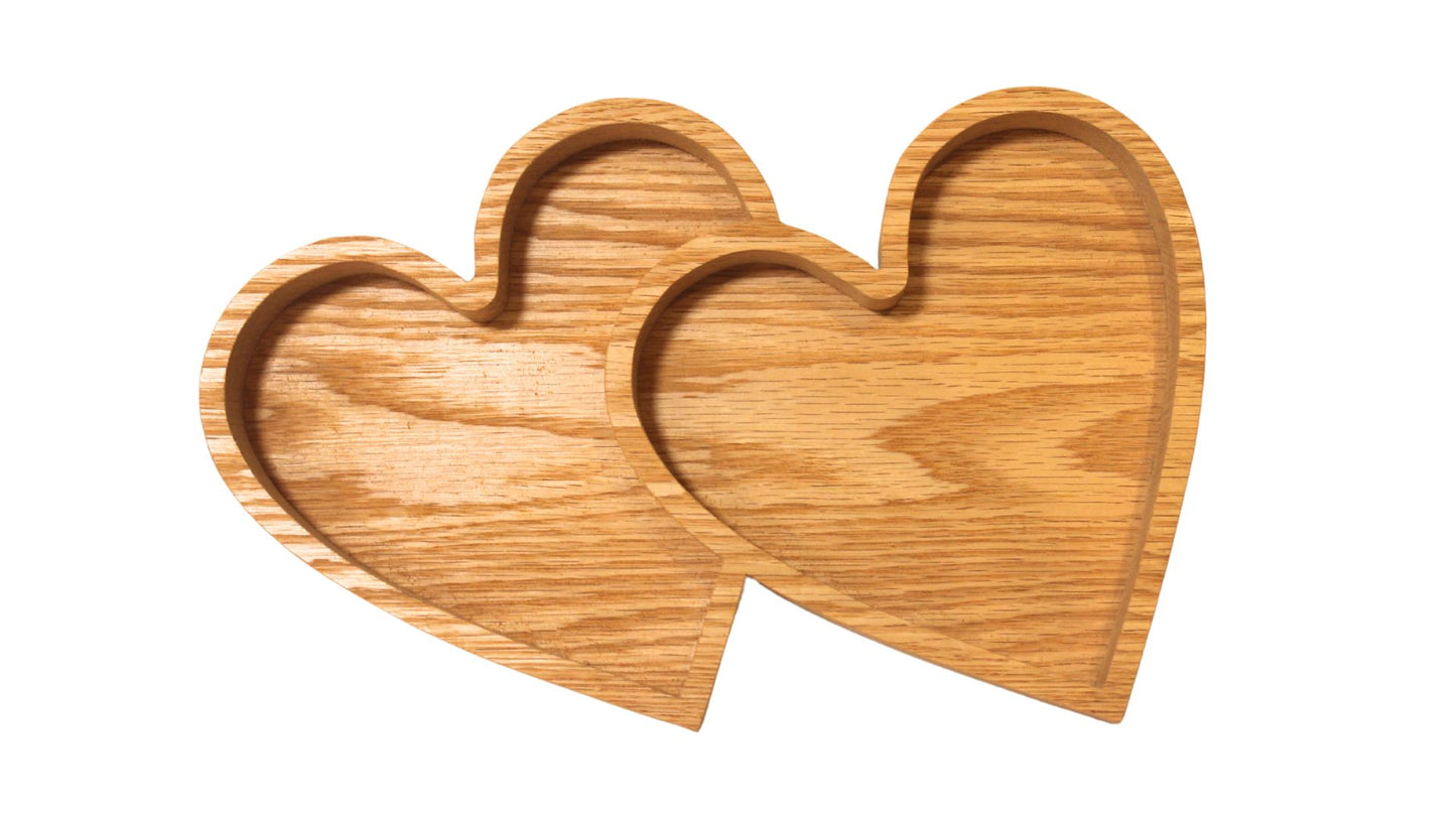 Double heart tray to use as a candy dish or for a catchall