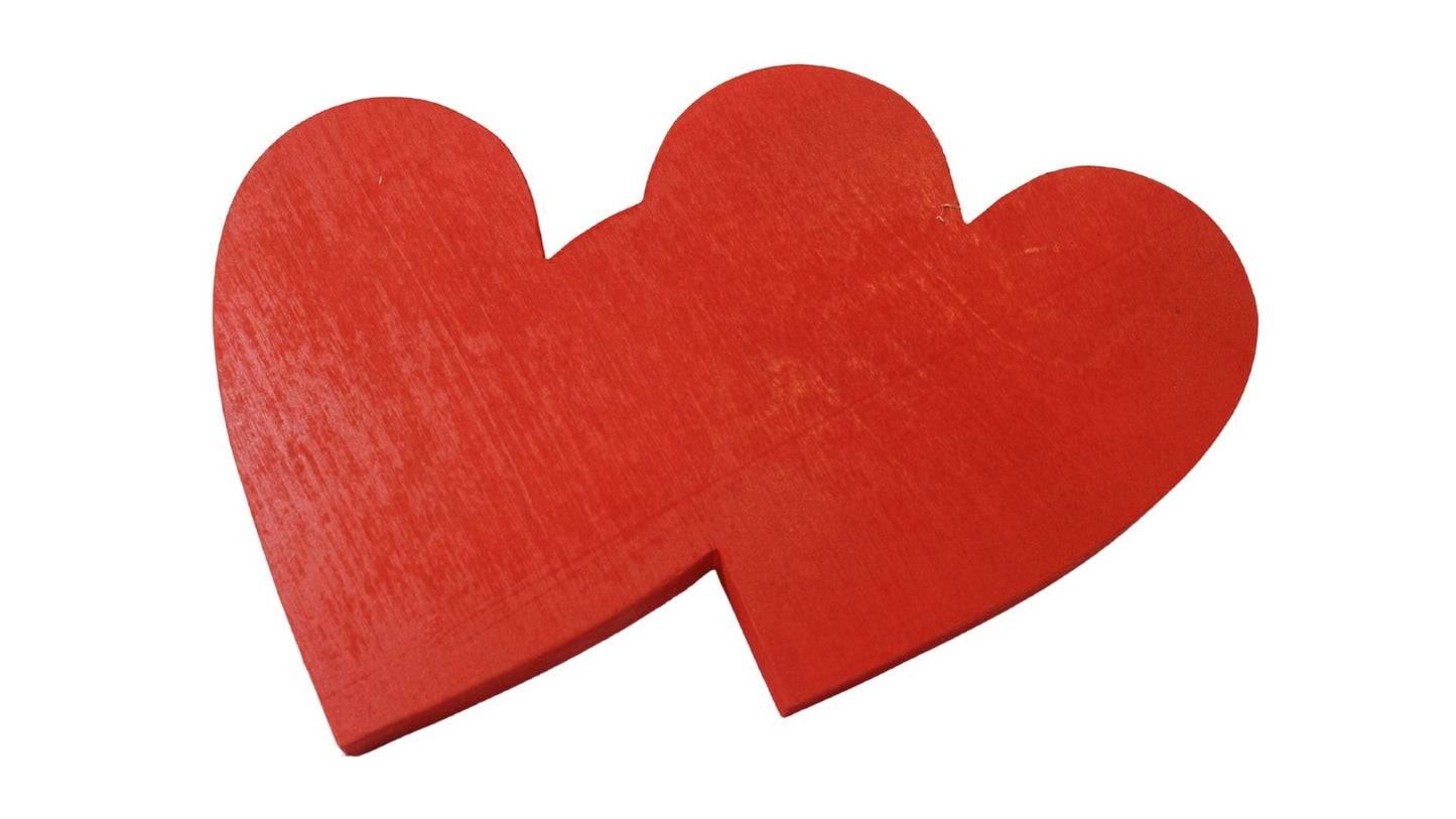 Double heart tray to use as a candy dish or for a catchall