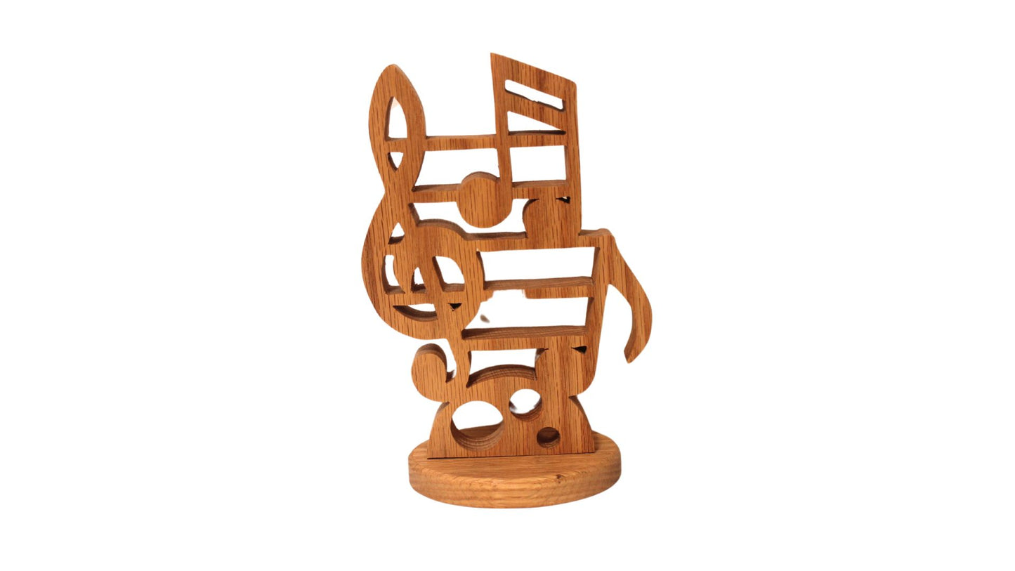 Musical note sculpture