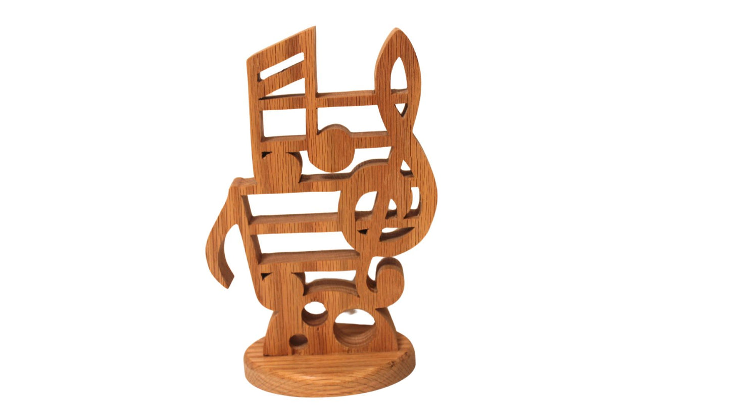 Musical note sculpture