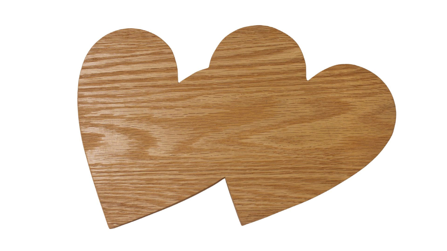 Double heart tray to use as a candy dish or for a catchall