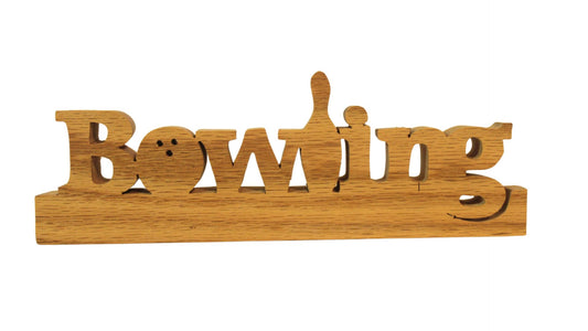 Bowling desk sign