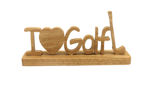 I Heart Golf desk sign