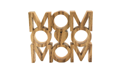 MOM square - MOM spelled across, down, and diagonally like a 3D crossword puzzle