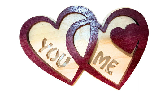 You/me double heart