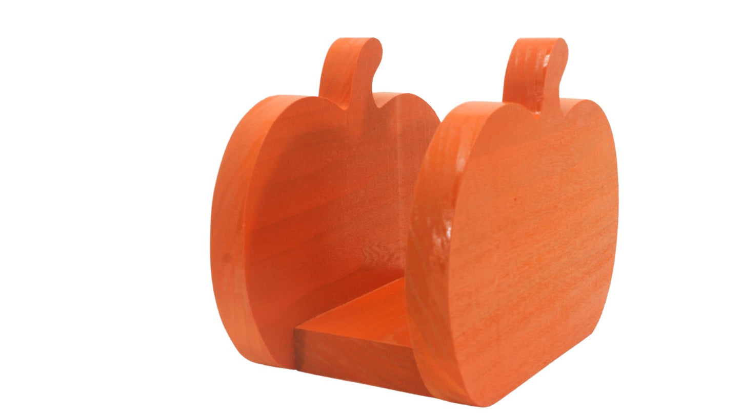 Pumpkin-shaped napkin holder