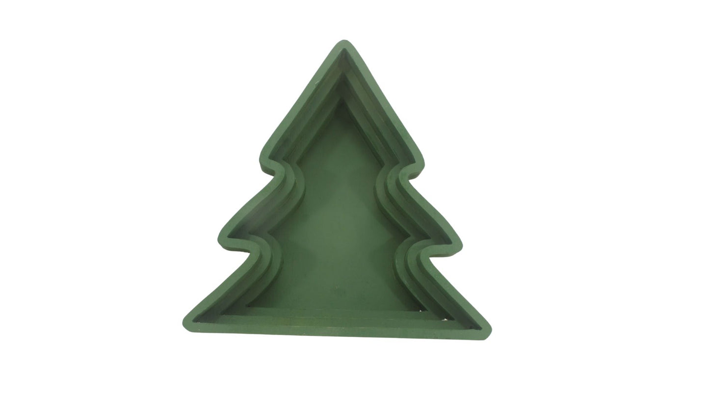 Christmas tree-shaped snack dish