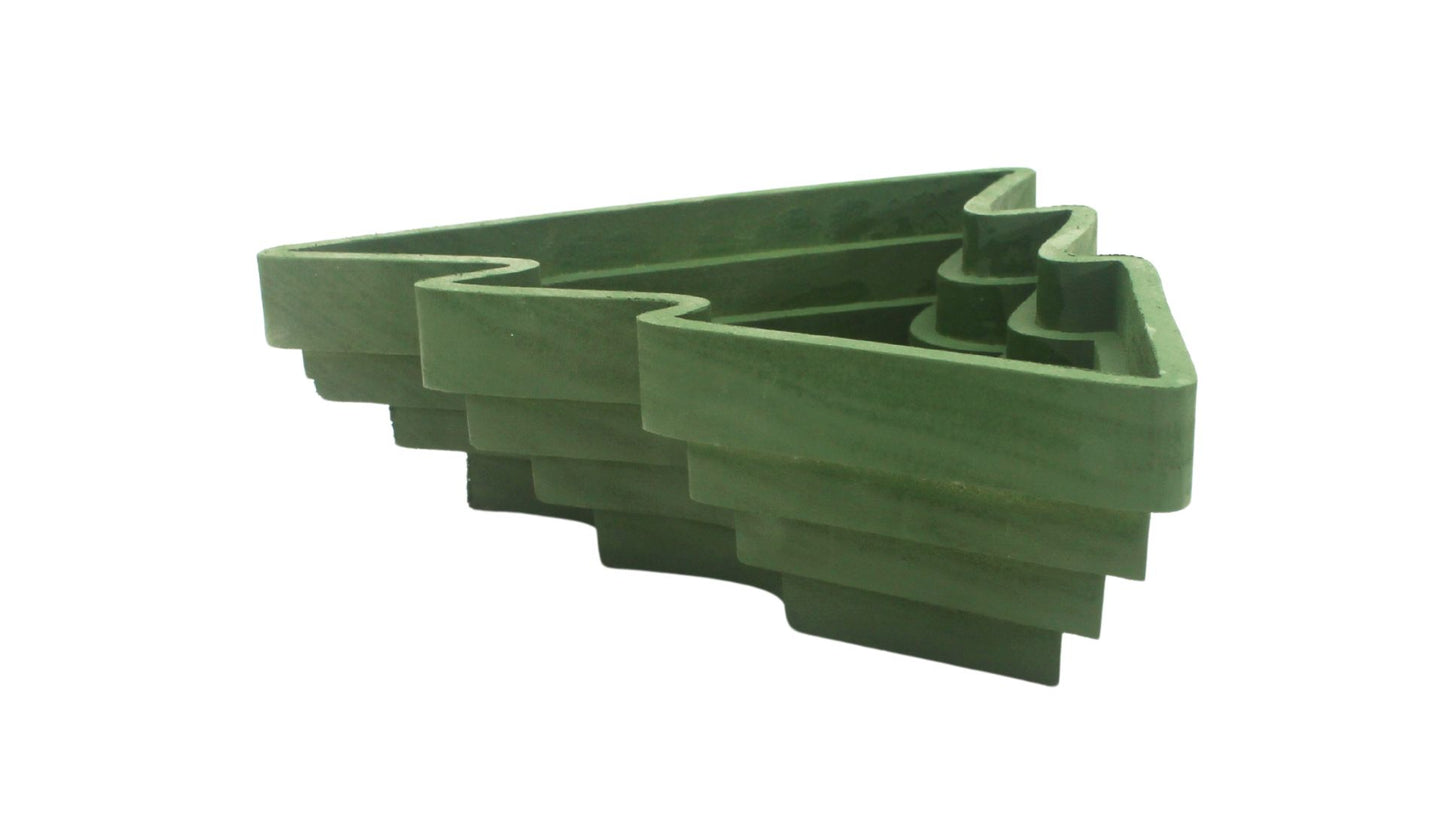 Christmas tree-shaped snack dish