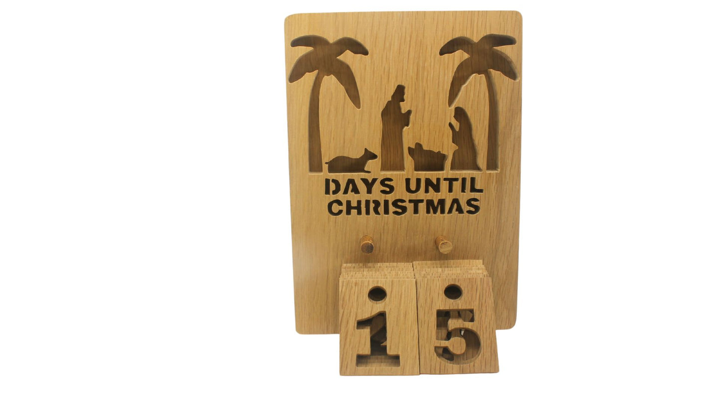 Days Until Christmas Nativity scene