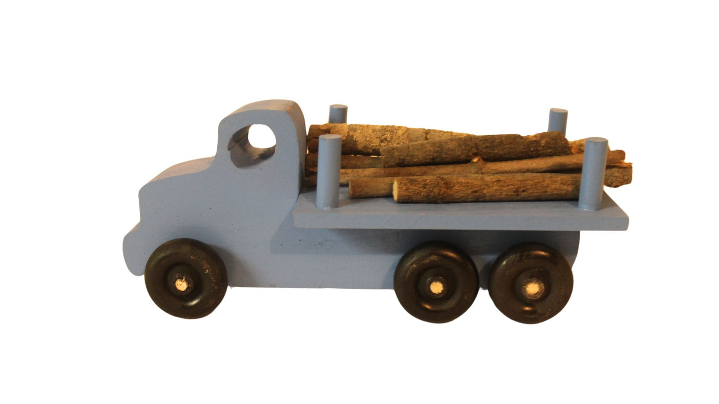 Logging Truck, Solid Hardwood, Branches to Simulate Trees Inclided