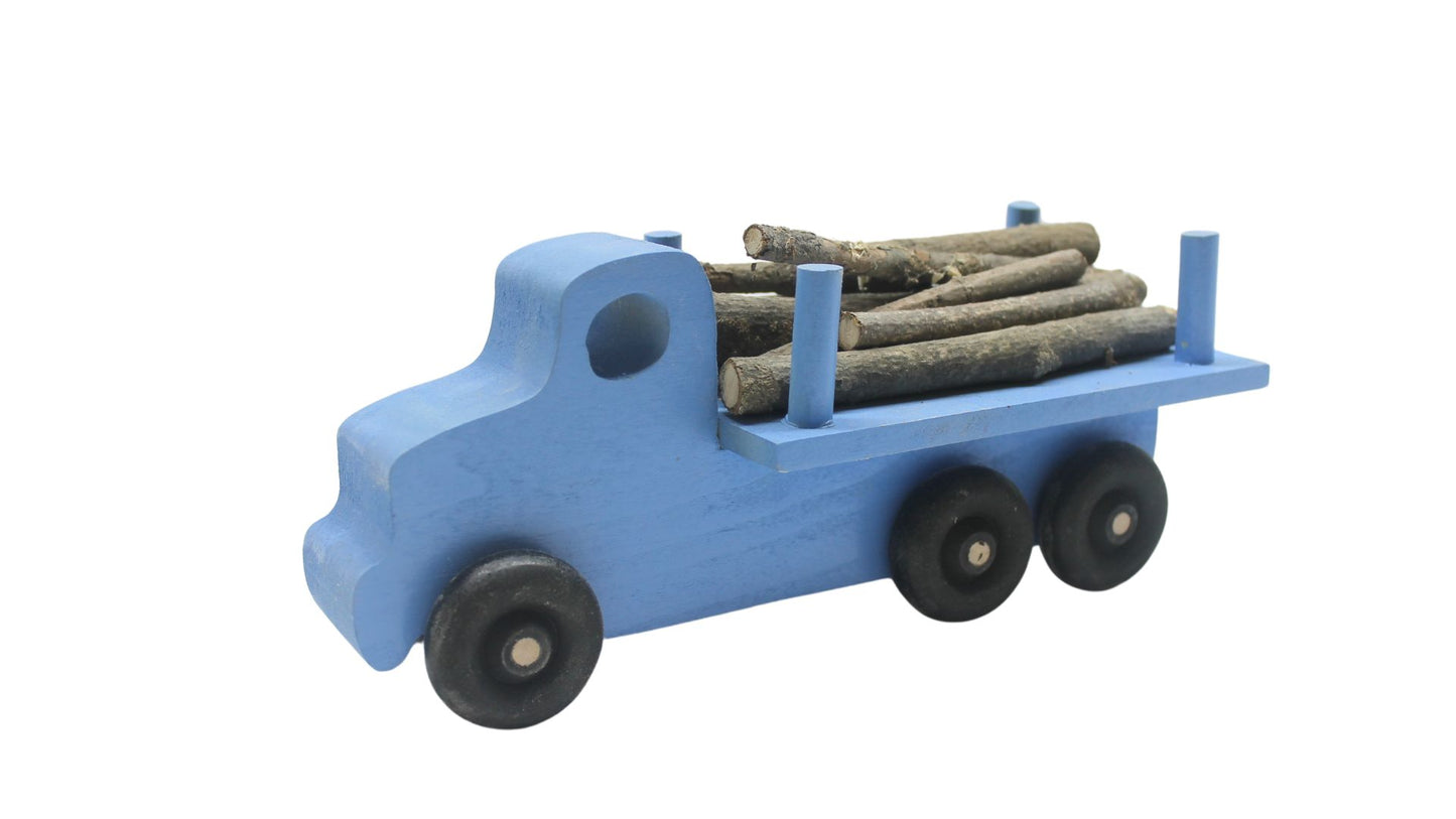 Logging Truck, Solid Hardwood, Branches to Simulate Trees Inclided