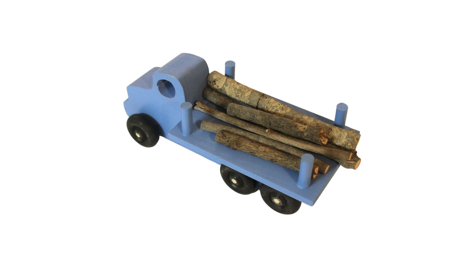 Logging Truck, Solid Hardwood, Branches to Simulate Trees Inclided