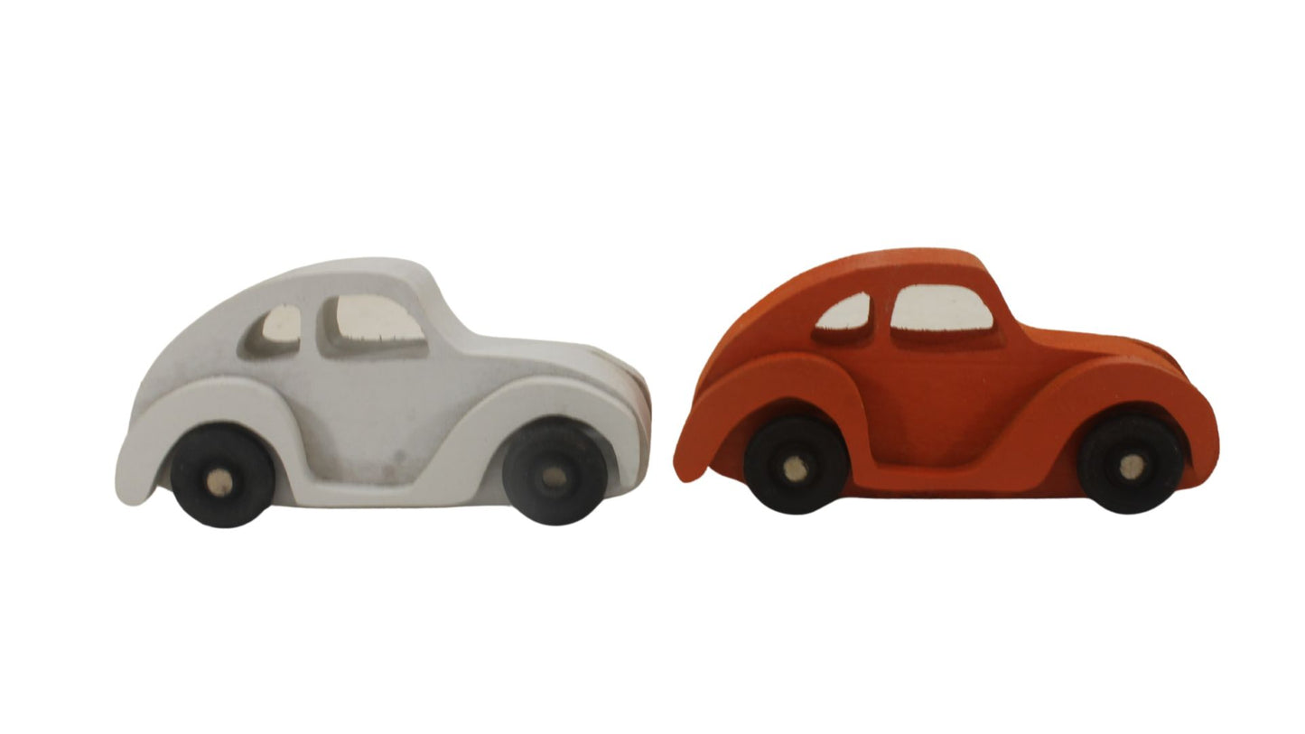 Handmade Wooden Toy Gas and Food Stop with VW Vehicles