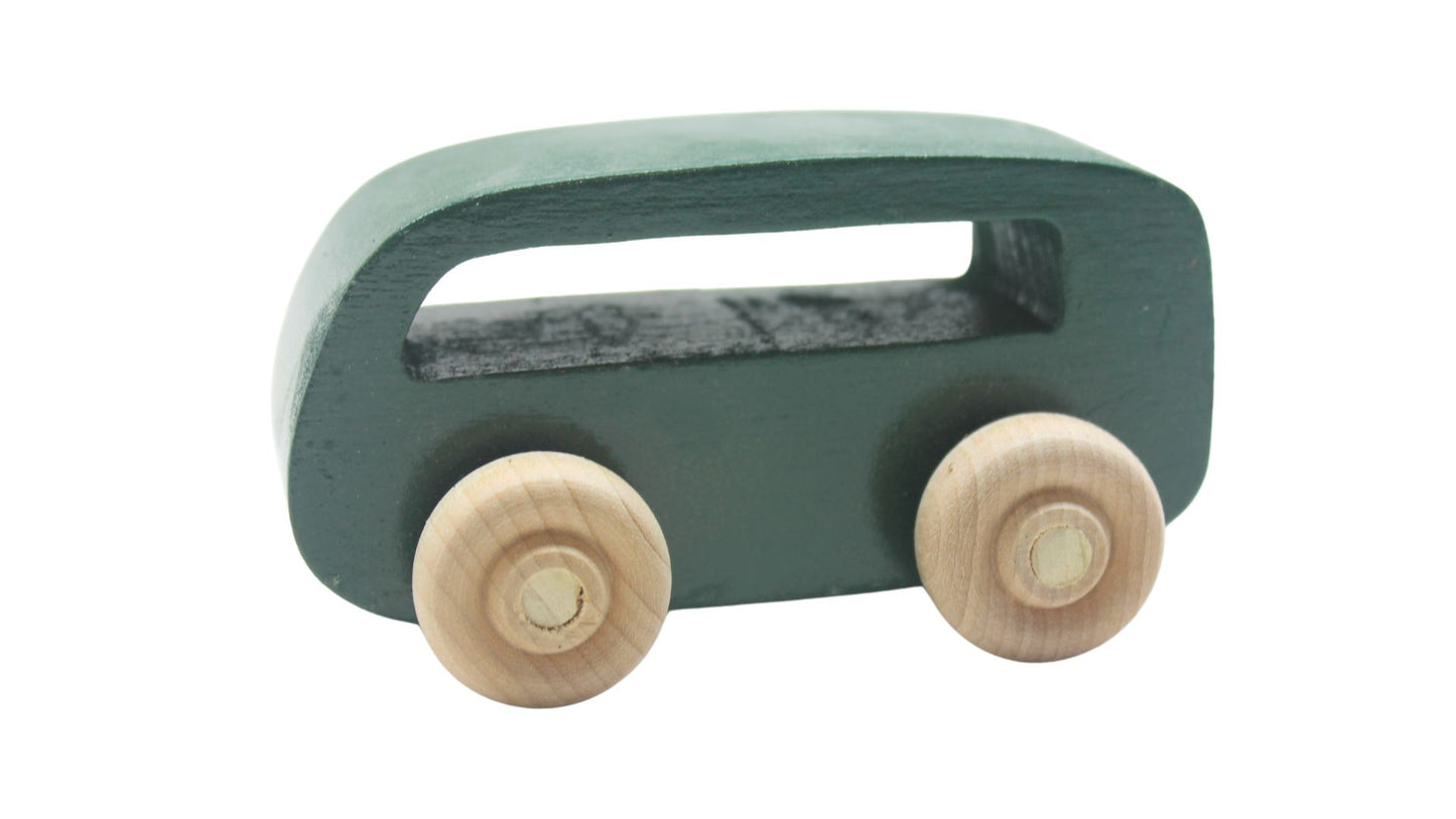 Handcrafted Wooden VW Car Carrier Truck