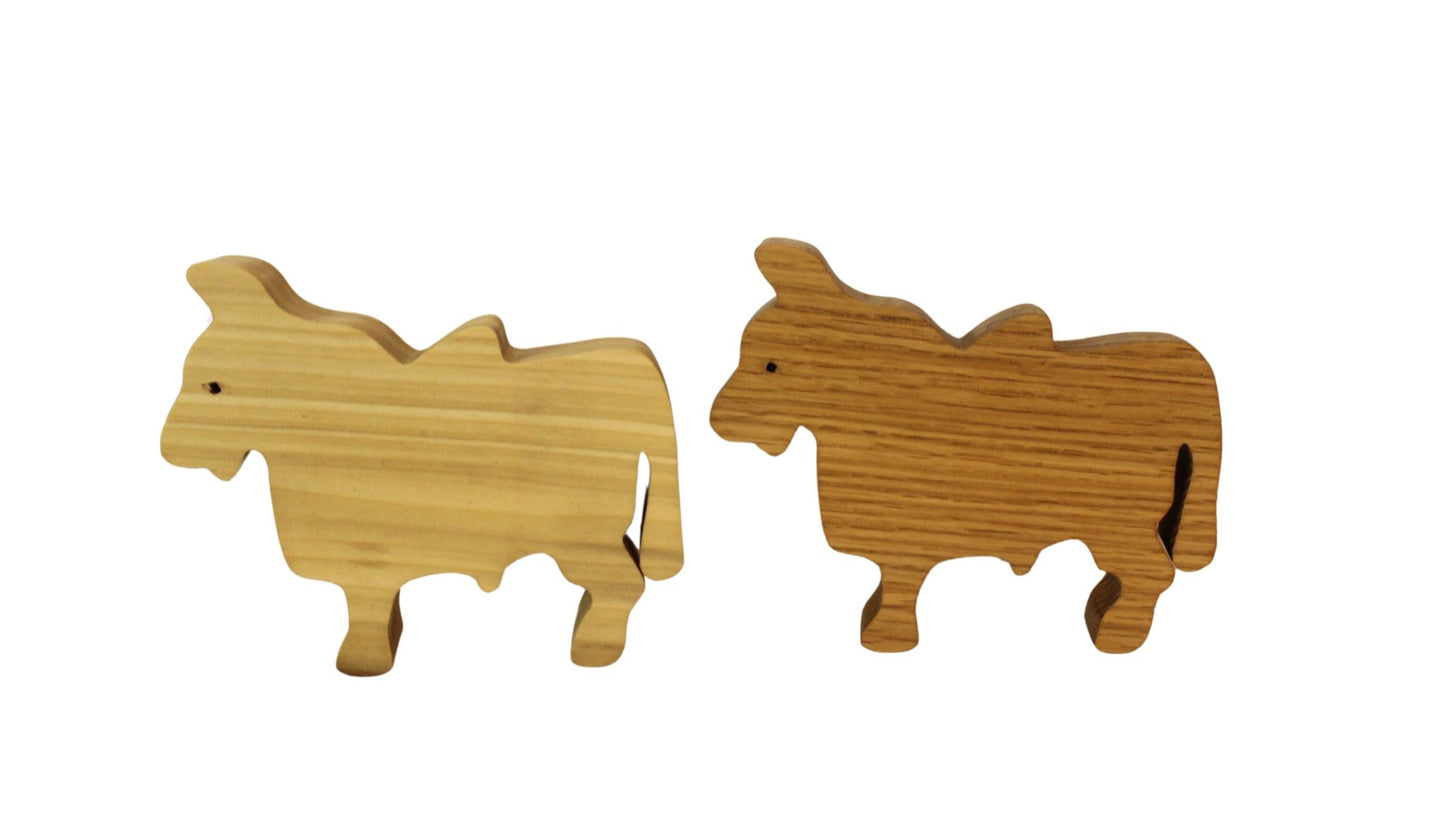 Wooden Toy Farm Set: Tractor, Wagon, Animals, and Fence