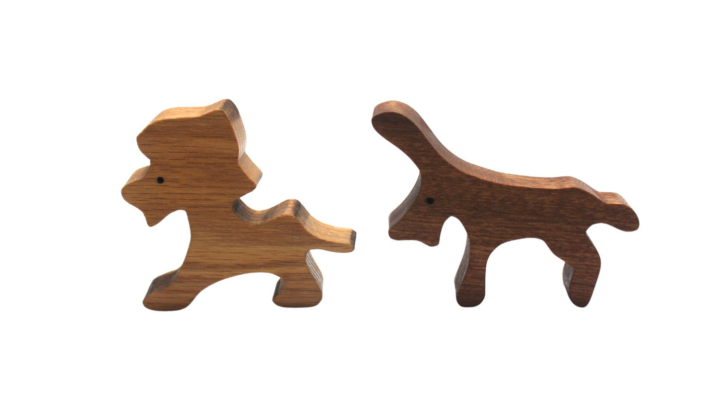 Handcrafted Wooden Toy Safari Set, Includes Vehicle, Figures, and Animals