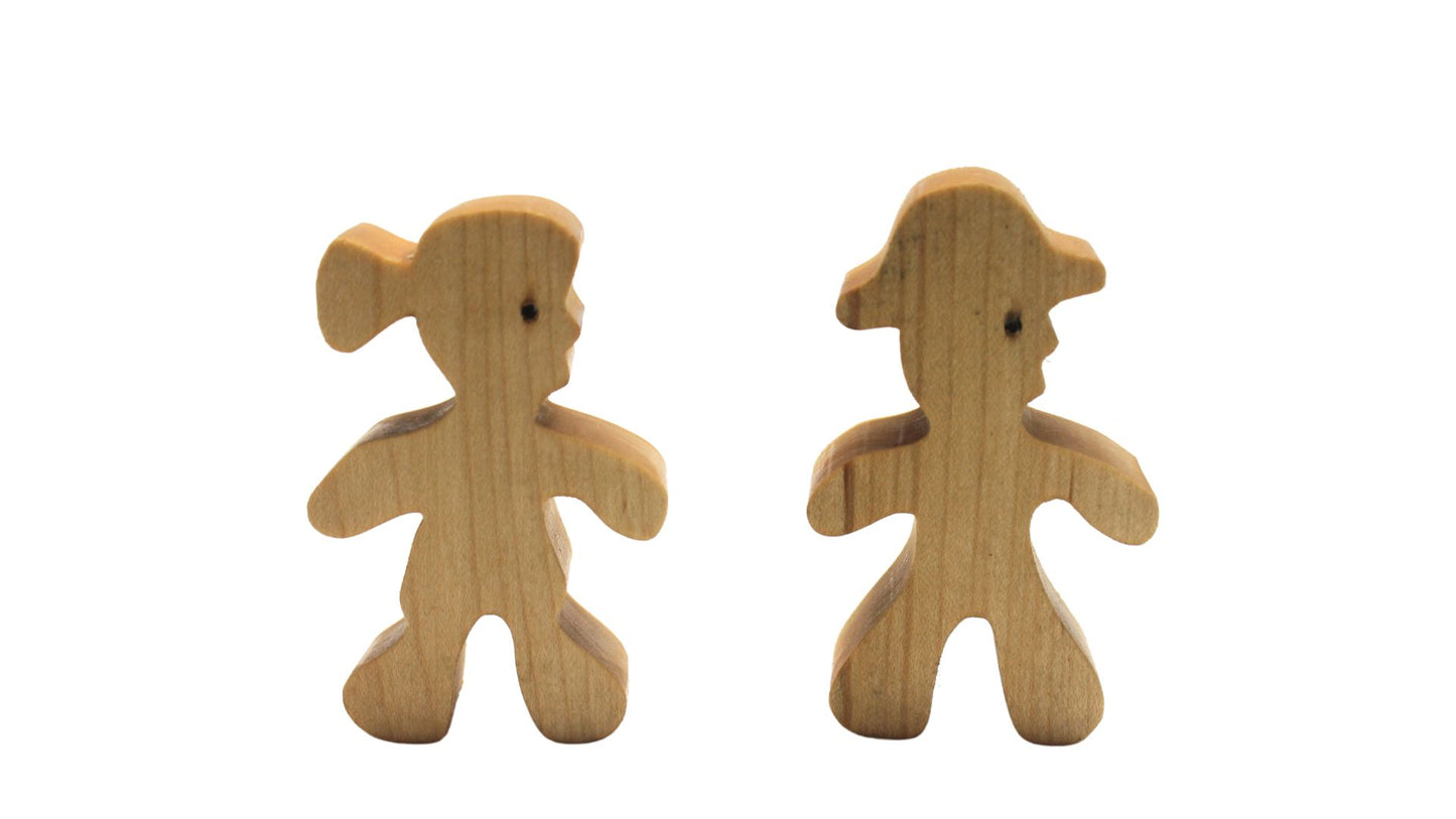 Handcrafted Wooden Toy Safari Set, Includes Vehicle, Figures, and Animals