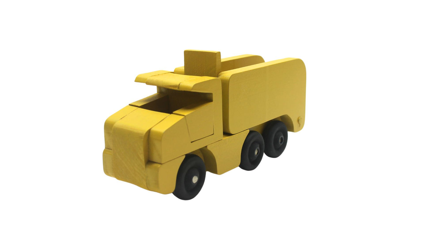 Wooden Toy Dump Truck with Tilting Bed. Choice of Colors